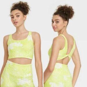 JoyLab Fresh Floral Athletic Bra/ Size: Small